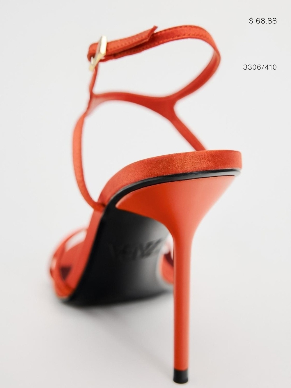 Women’s Burnt Orange High Heel Sandals - Picture 5 of 5